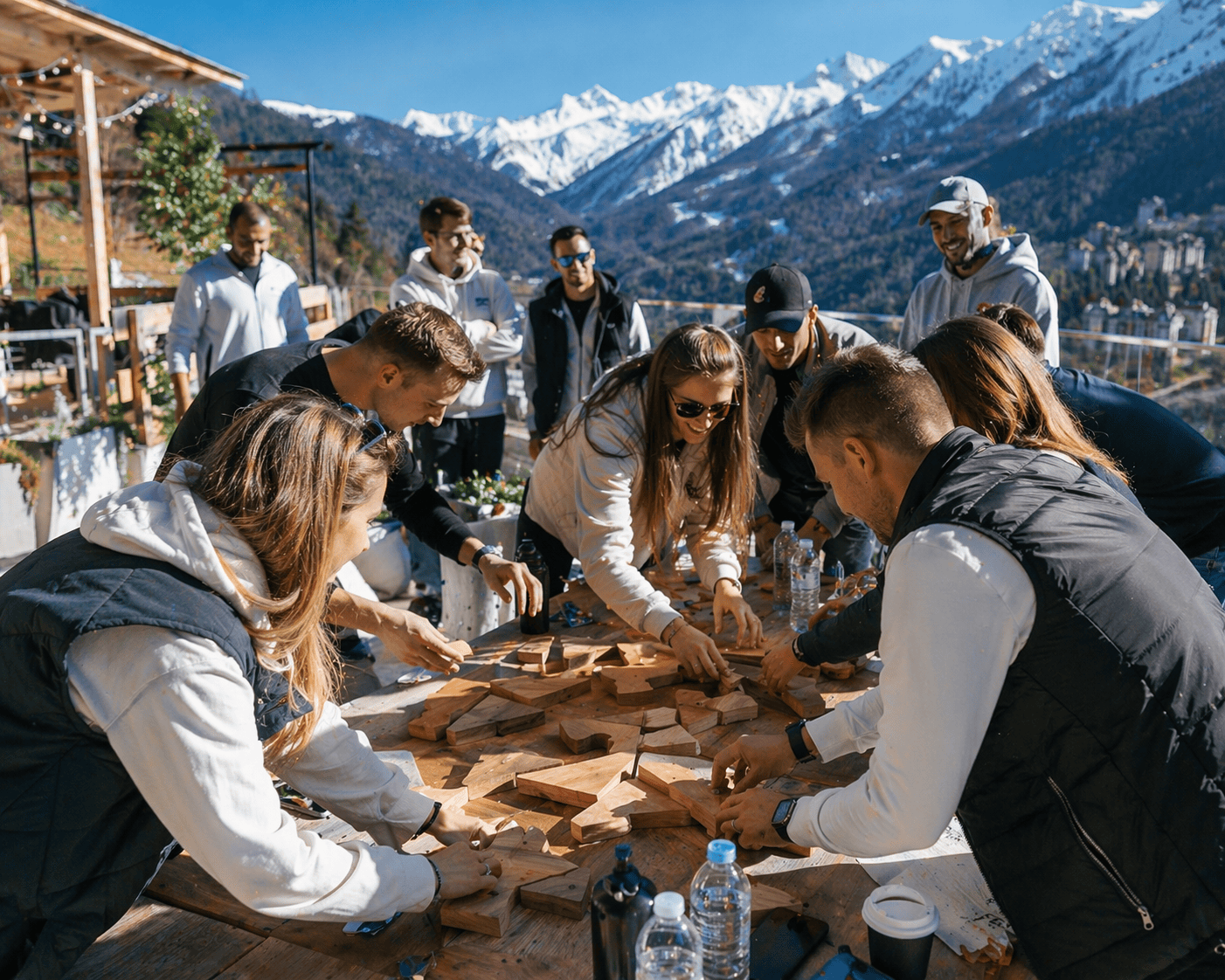 Тимбилдинг для команды в горах Сочи