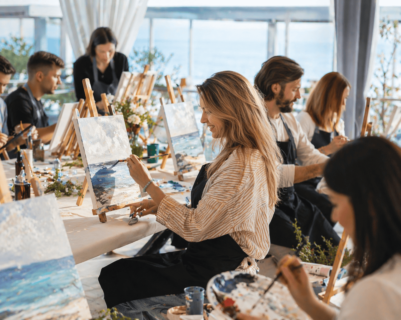 Творческий мастер-класс для компании в Сочи